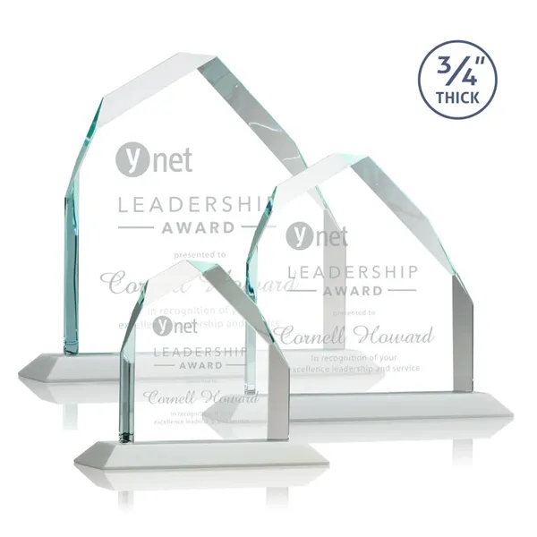 Brilliant award in 3 sizes features a 0.75" thick Starfire Crystal... from ASI 84592 St Regis Group / St Regis