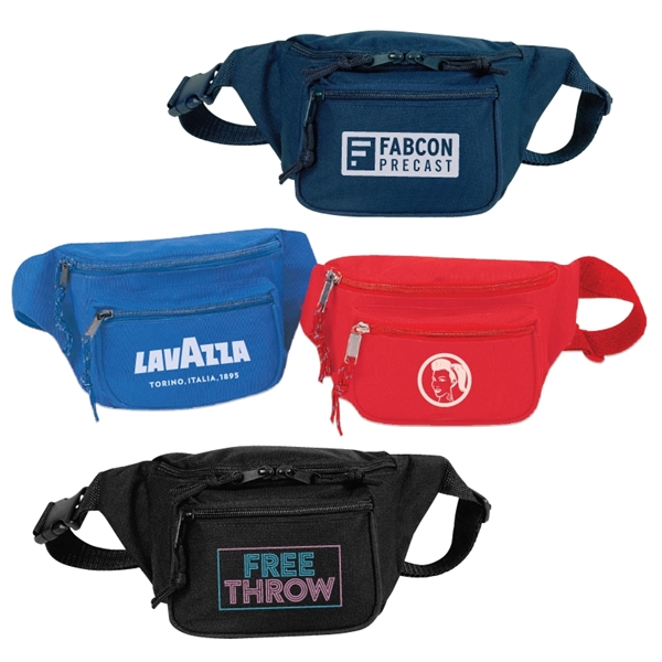 Fanny pack made of 600 denier polyester with three zippered compartments,... from ASI 57655 STOPNGO Line
