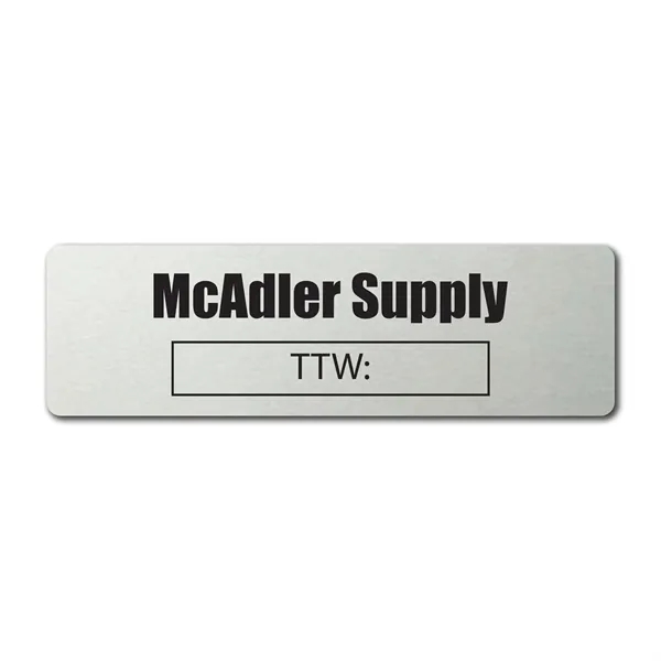 2.5" x 0.75" .020 Metalphoto® aluminum nameplate. Standard imprint colors include... from ASI 53430 Executive Line / Executive Line®
