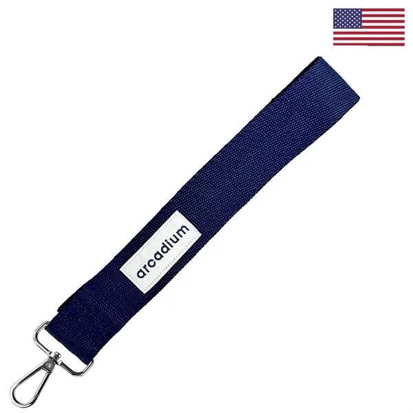 1 1/2" x 10" Woven Key Strap With Sewn Woven Label... from ASI 92980 WOV-IN® / Universal Strap/Wov-In Line