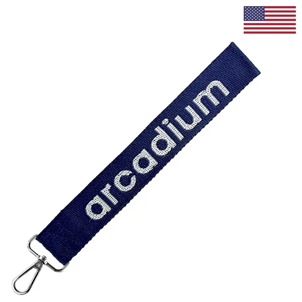 1-1/2 x 10" Woven Key Strap, featuring a 1-color woven imprint... from ASI 92980 WOV-IN® / Universal Strap/Wov-In Line