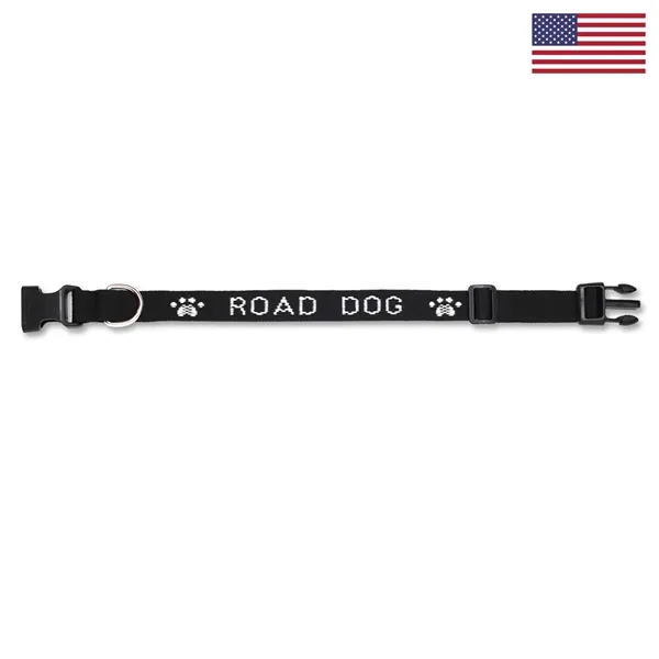 1" woven collar. Customizable, 3 adjustable sizes, perfect for pet-related businesses... from ASI 92980 WOV-IN® / Universal Strap/Wov-In Line Promopet
