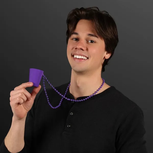 Shot Glass Bead Necklace (NON-Light Up); Blank and Imprinted Options... from ASI 34194 ALightPromos