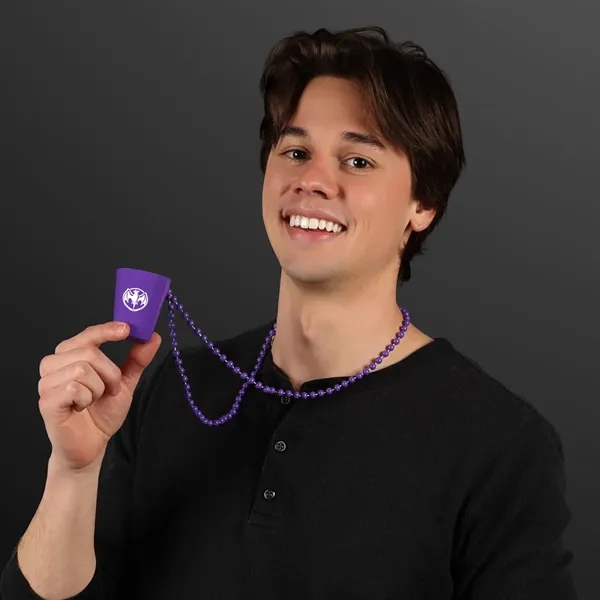 Shot Glass Bead Necklace (NON-Light Up); Blank and Imprinted Options... from ASI 34194 ALightPromos