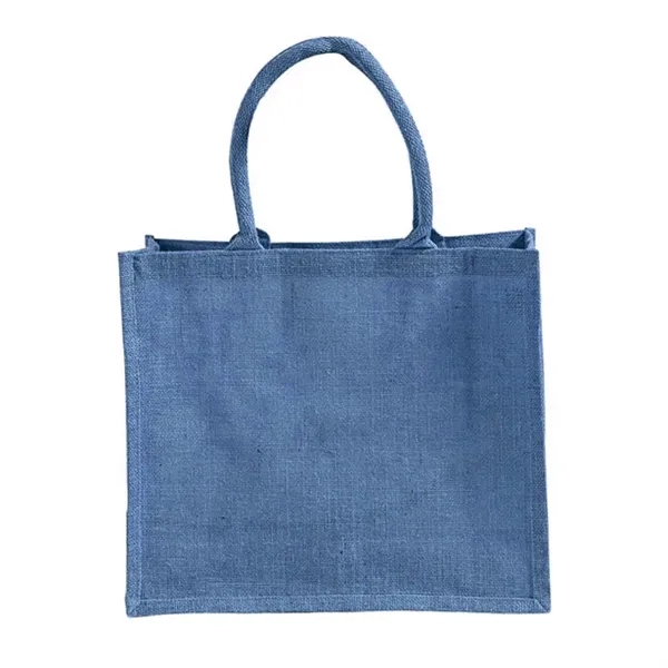 Durable jute tote with cotton handles and laminated interior. Great for... from ASI 67557 LimeLight Ent / Limelight USA