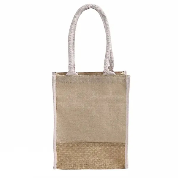 Durable jute book tote with rope handles and gussets. Great for... from ASI 67557 LimeLight Ent / Limelight USA
