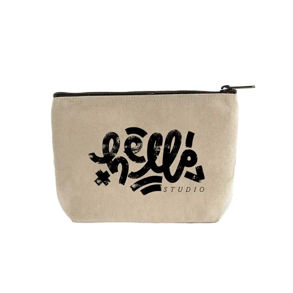 Eco canvas pouch with gusset and zip closure. Great for gifts,... from ASI 67557 LimeLight Ent / Limelight USA