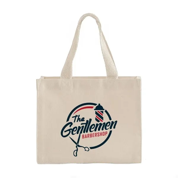 Durable small canvas tote with short handles for easy carrying. Ideal... from ASI 67557 LimeLight Ent / Limelight USA