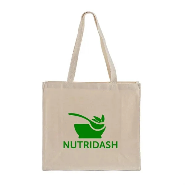 Spacious and durable 100% cotton canvas tote with sturdy handles. Ideal... from ASI 67557 LimeLight Ent / Limelight USA