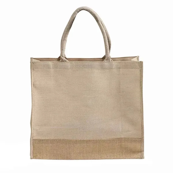 Durable jute tote with rope handles and gussets. Great for shopping,... from ASI 67557 LimeLight Ent / Limelight USA