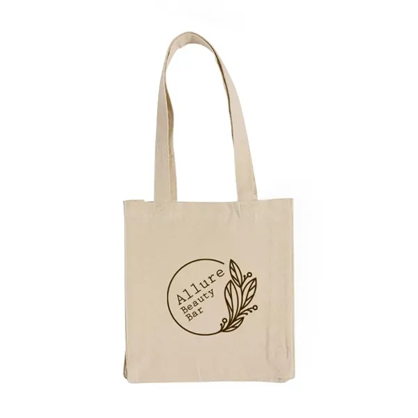 Durable canvas book tote with gussets for extra support. Features a... from ASI 67557 LimeLight Ent / Limelight USA