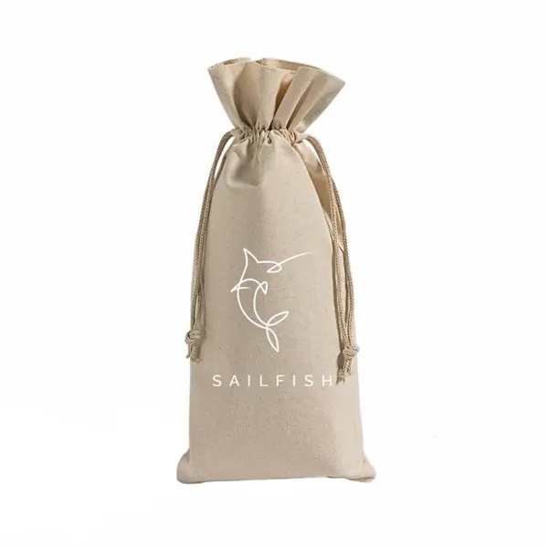Eco cotton or jute wine bag with drawstring closure. Ideal for... from ASI 67557 LimeLight Ent / Limelight USA