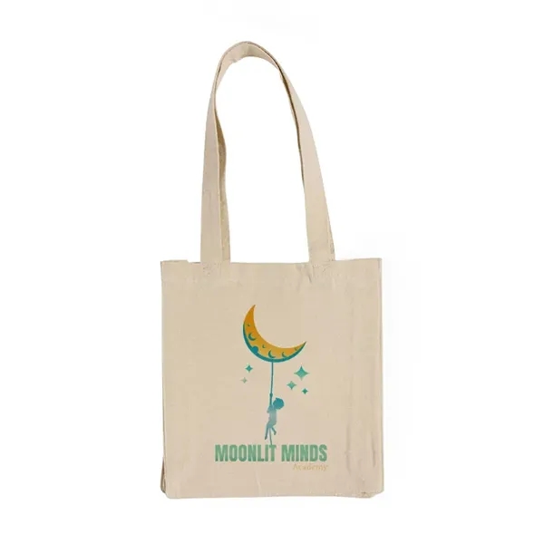 Durable canvas book tote with gussets for extra support. Features a... from ASI 67557 LimeLight Ent / Limelight USA