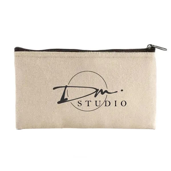 Flat cotton or JUCO pouch with zip closure and lining. Ideal... from ASI 67557 LimeLight Ent / Limelight USA