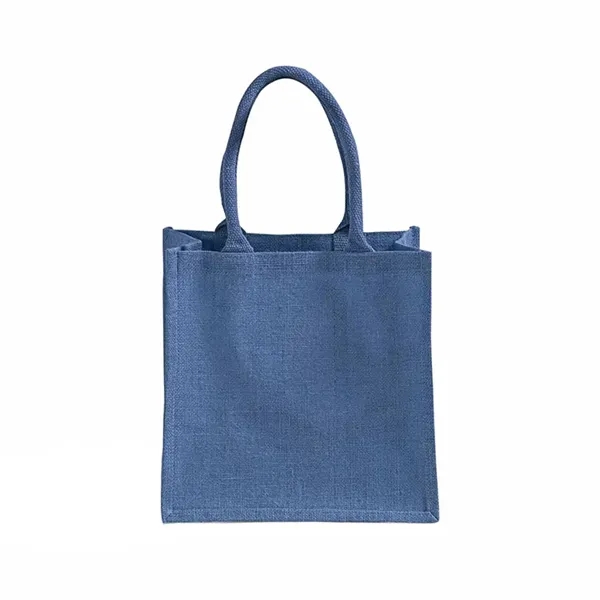 Eco jute tote with soft handles and laminated lining. Perfect for... from ASI 67557 LimeLight Ent / Limelight USA