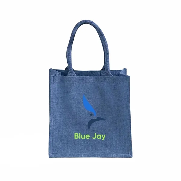 Eco jute tote with soft handles and laminated lining. Perfect for... from ASI 67557 LimeLight Ent / Limelight USA