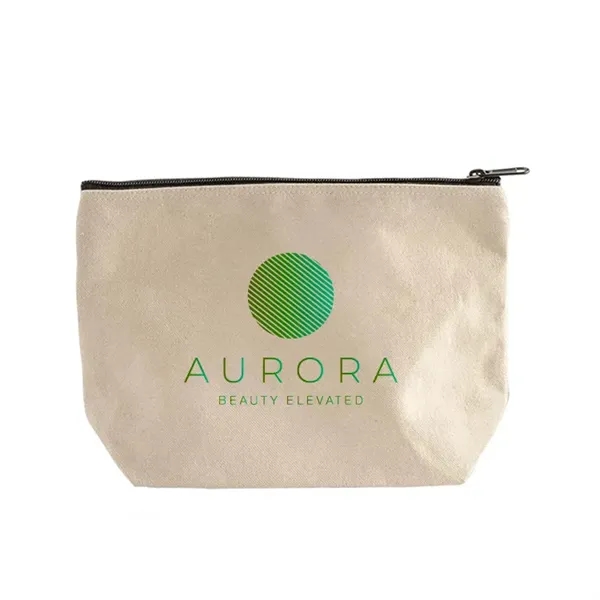 Eco canvas pouch with gusset and zip closure. Ideal for promos,... from ASI 67557 LimeLight Ent / Limelight USA