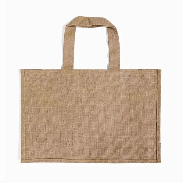 Durable jute tote with shoulder handles and laminated interior. Great for... from ASI 67557 LimeLight Ent / Limelight USA