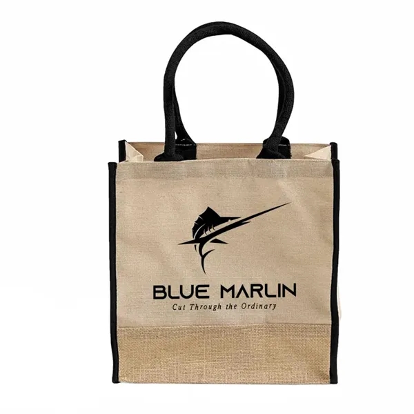 Square jute tote with rope handles and gussets. Ideal for crafts,... from ASI 67557 LimeLight Ent / Limelight USA