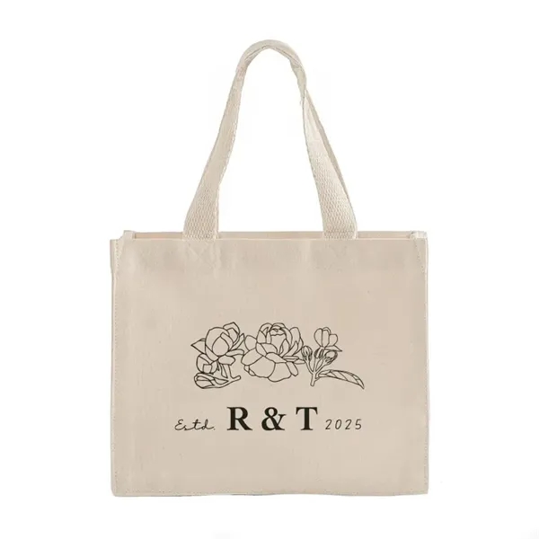 Durable small canvas tote with short handles for easy carrying. Ideal... from ASI 67557 LimeLight Ent / Limelight USA