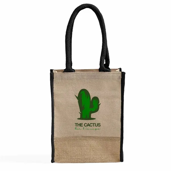 Durable jute book tote with rope handles and gussets. Great for... from ASI 67557 LimeLight Ent / Limelight USA