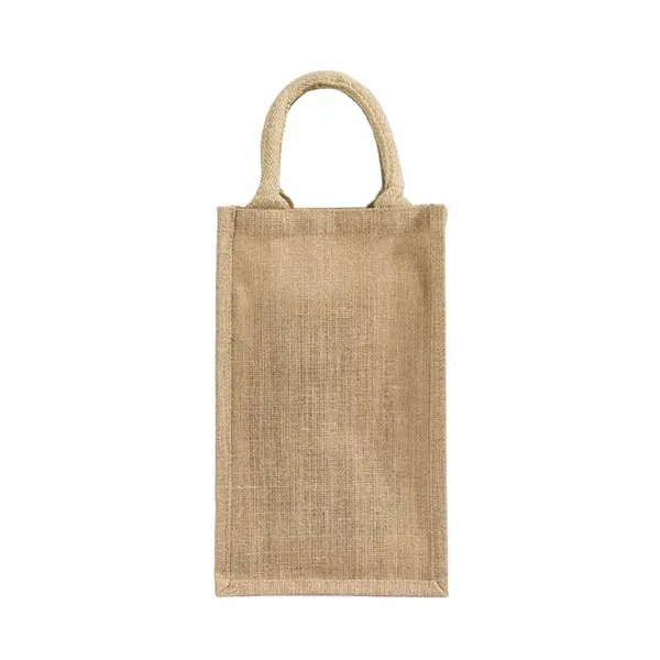 Durable 4-bottle jute tote with dividers and moisture-resistant lining. Great for... from ASI 67557 LimeLight Ent / Limelight USA