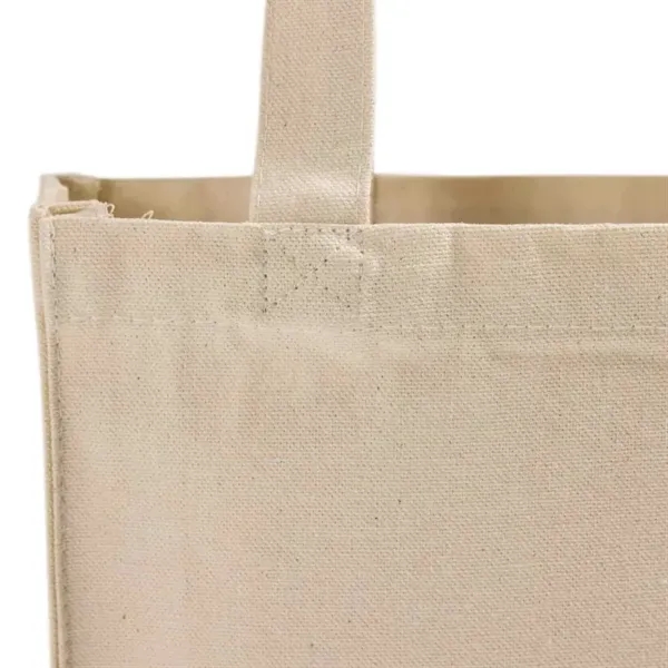 Durable canvas book tote with gussets for extra support. Features a... from ASI 67557 LimeLight Ent / Limelight USA