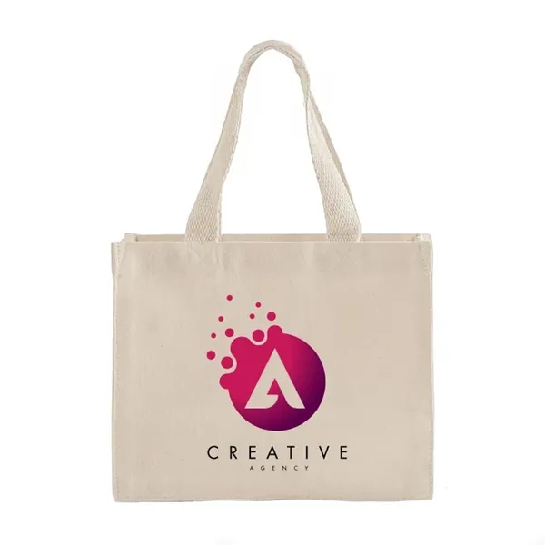 Durable small canvas tote with short handles for easy carrying. Ideal... from ASI 67557 LimeLight Ent / Limelight USA