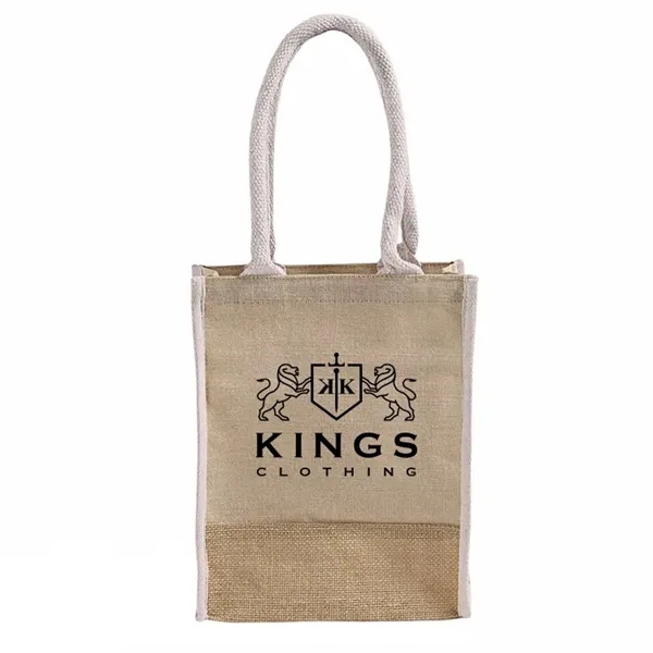 Durable jute book tote with rope handles and gussets. Great for... from ASI 67557 LimeLight Ent / Limelight USA