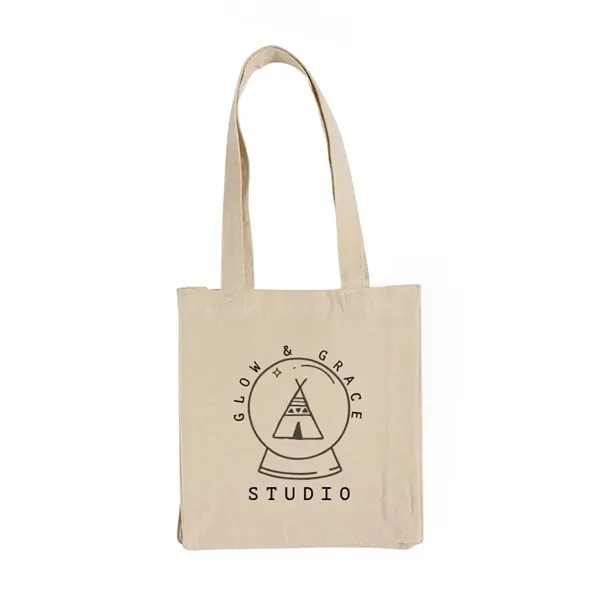 Durable canvas book tote with gussets for extra support. Features a... from ASI 67557 LimeLight Ent / Limelight USA