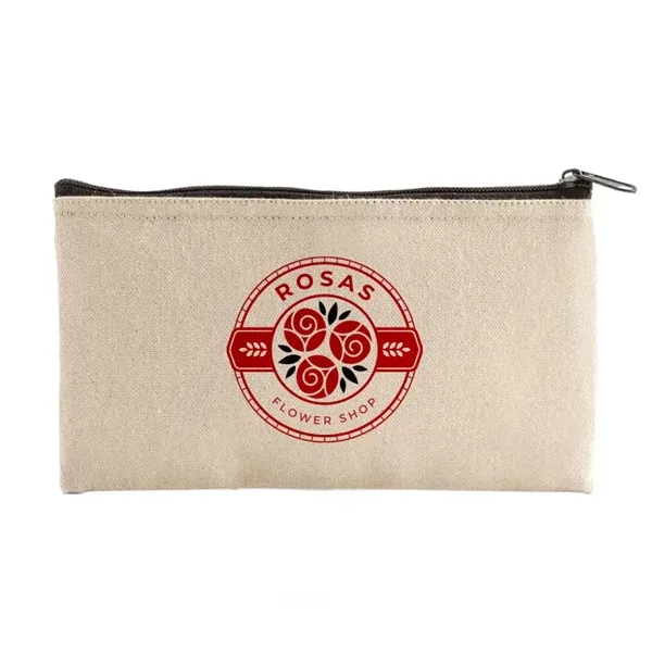 Flat cotton or JUCO pouch with zip closure and lining. Ideal... from ASI 67557 LimeLight Ent / Limelight USA