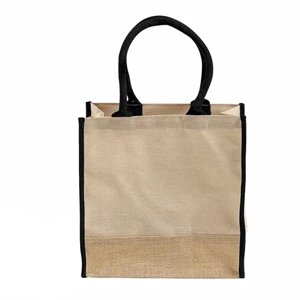 Square jute tote with rope handles and gussets. Ideal for crafts,... from ASI 67557 LimeLight Ent / Limelight USA