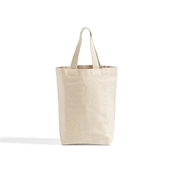 Cotton canvas wine tote with handles and padded divider. Perfect for... from ASI 67557 LimeLight Ent / Limelight USA