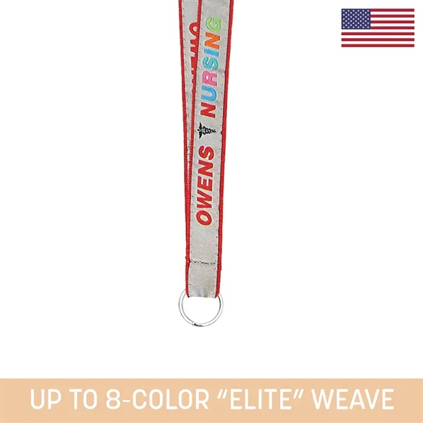Durable 3/4" woven lanyard with custom colors and multiple hardware options.... from ASI 92980 WOV-IN® / Universal Strap/Wov-In Line