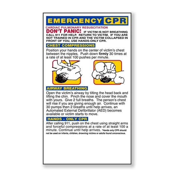 6"H x 3.5"W magnet with space for emergency contact numbers (fire,... from ASI 54040 Fey Promo / Magna-Tel by Fey