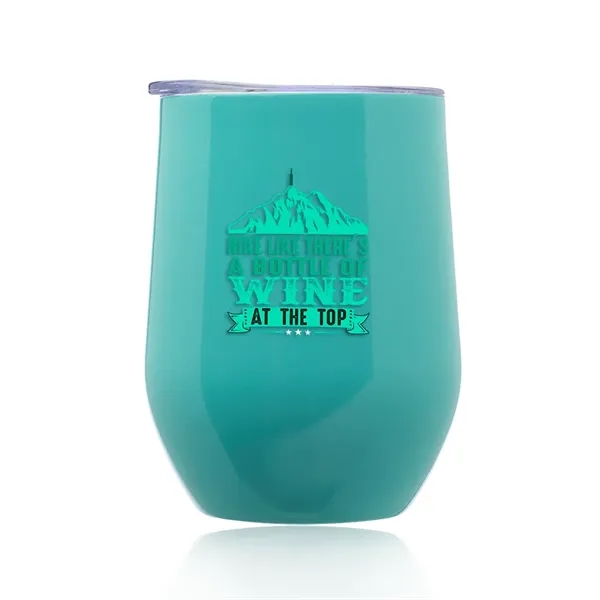 11 oz. stainless steel stemless wine glass with lid and double-wall... from ASI 39552 BEL Promo