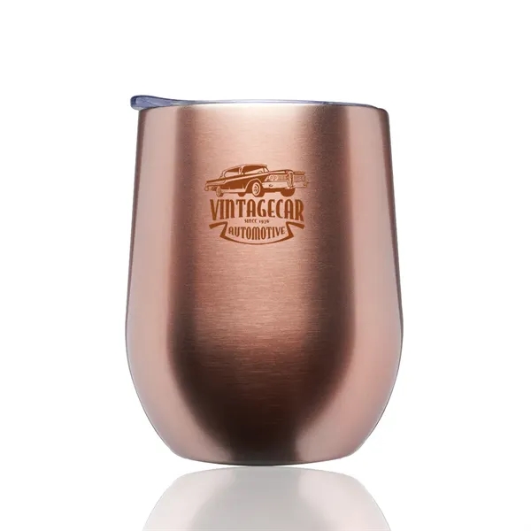 11 oz. stainless steel stemless wine glass with lid and double-wall... from ASI 39552 BEL Promo