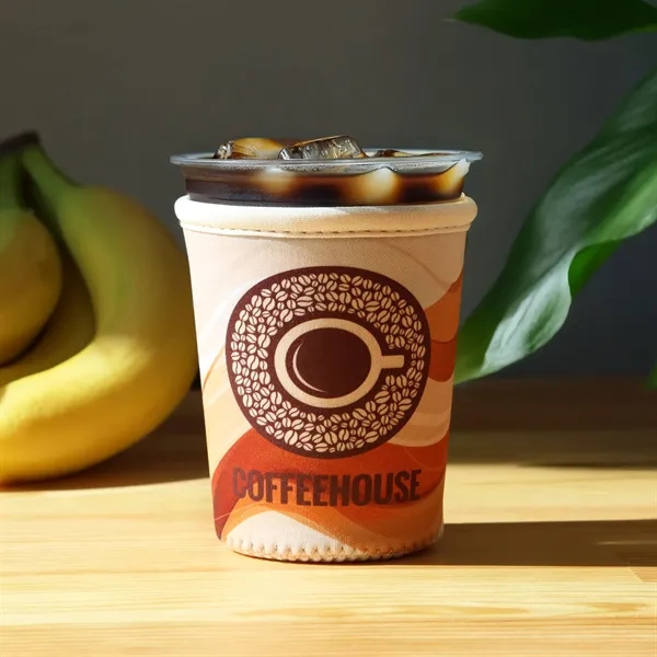 The Small Ice Coffee Cooler is a neoprene insulator for 16... from ASI 61966 HPG / HPG Gold Best Promotions USA
