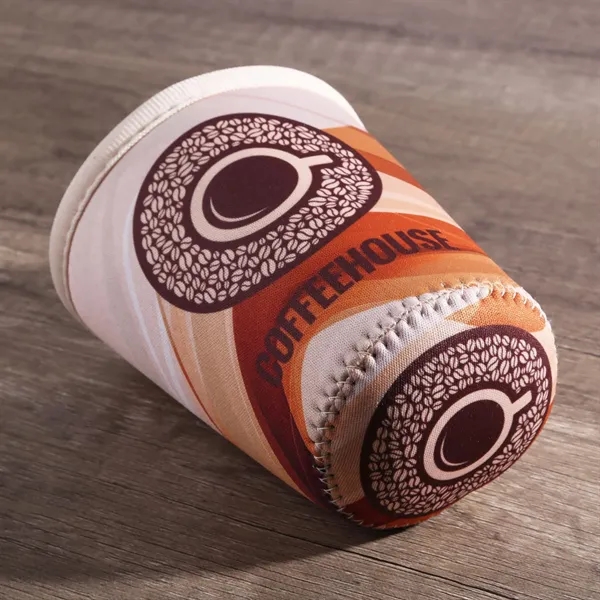 The Small Ice Coffee Cooler is a neoprene insulator for 16... from ASI 61966 HPG / HPG Gold Best Promotions USA