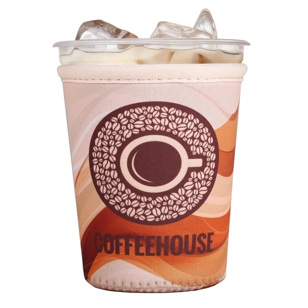 The Small Ice Coffee Cooler is a neoprene insulator for 16... from ASI 61966 HPG / HPG Gold Best Promotions USA