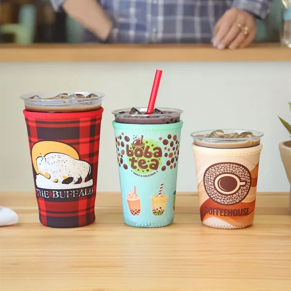 Keep iced drinks colder longer with a premium neoprene insulator that... from ASI 61966 HPG / HPG Gold Best Promotions USA