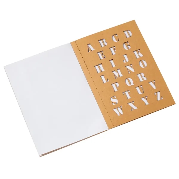 5 3/4" x 8 1/4" book with five pages of stencils... from ASI 63549 Jornik Manufacturing Corp / Jornik