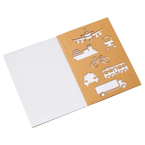 5 3/4" x 8 1/4" book with five pages of stencils... from ASI 63549 Jornik Manufacturing Corp / Jornik