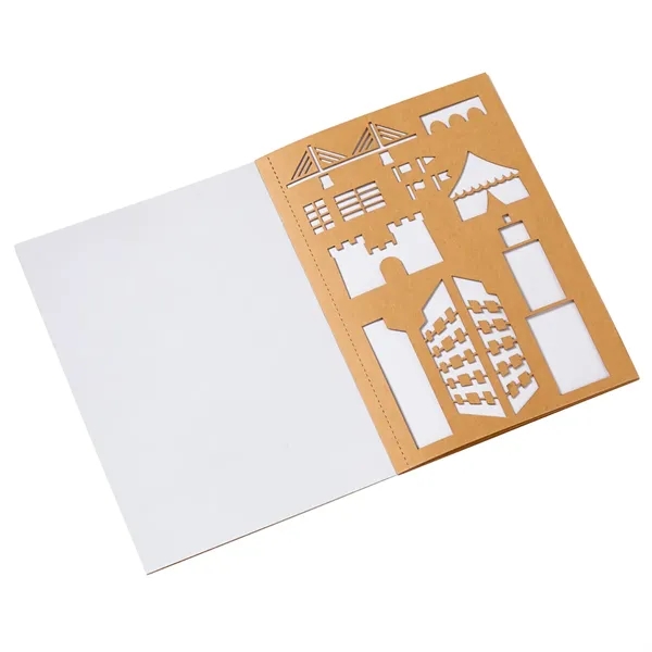 5 3/4" x 8 1/4" book with five pages of stencils... from ASI 63549 Jornik Manufacturing Corp / Jornik