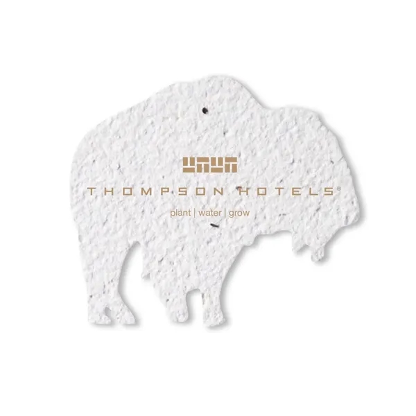 Seed Paper Shape Card, Buffalo... from ASI 40646 Bloomin Promotions / Bloomin' Promotions™