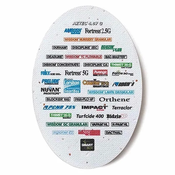 Seed Paper Shape Card, Oval... from ASI 40646 Bloomin Promotions / Bloomin' Promotions™