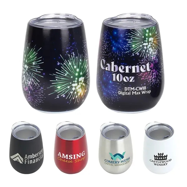 10 oz Vacuum Insulated Stainless Steel Wine Goblet... from ASI 36730 Ariel Premium Supply Inc