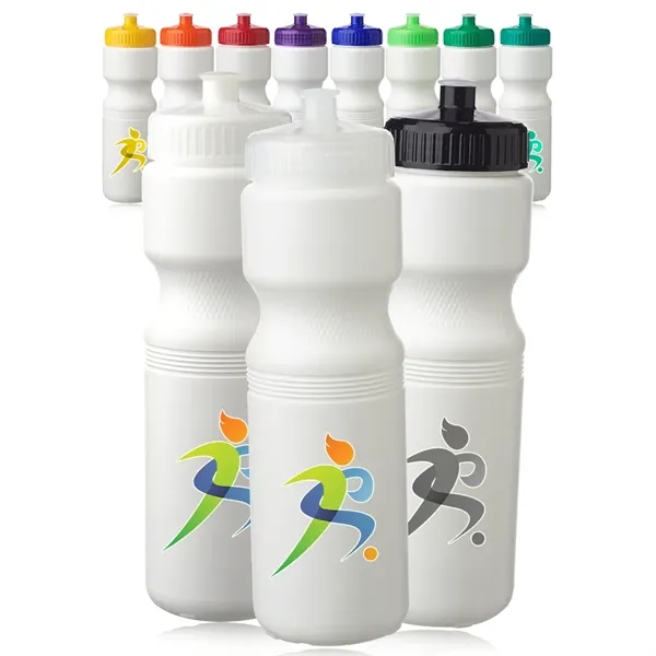 28 oz. push cap plastic water bottles.... from ASI 39552 BEL Promo
