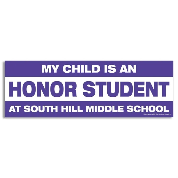 2 3/4" x 8 1/4" magnetic car sign with four color... from ASI 68507 The Magnet Group / Magnet LLC™