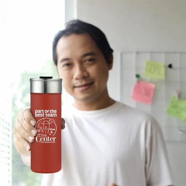 Freeze Guard 18 oz Stainless Steel Slim Tumbler... from ASI 55583 GMG Pen